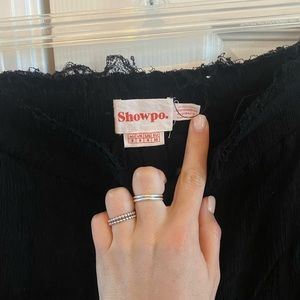 Showpo Black Skirt size 4